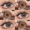 Eyeshare Colorful Contact Lens 2pcs Wusu Series Brown Lens Black Beauty Pupils Natural Look Yearly Contacts