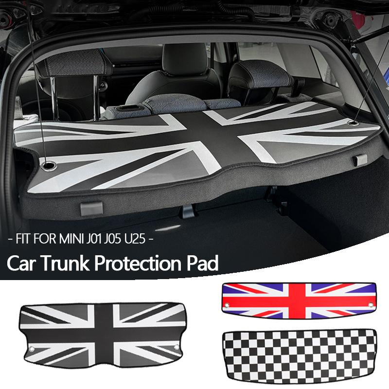 1PC Leather Car Trunk Window Protection Pad For Mini Cooper J01 J05 U25 2024 2025 Car Styling Interior Decoration Accessories
