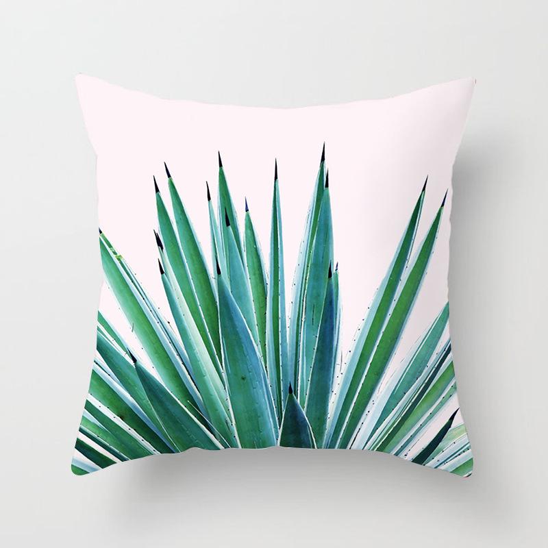 Ins Internet Celebrity Nordic Cactus Plant Peach Skin Car Sofa Pillow Cover Cushion Cover Home