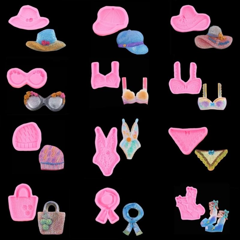 Clothes and Hats Sugar Chocolate Fondant Mold Diy Baking Manual Glue- Dripping Mold Food Grade Silicone Fondant Mould