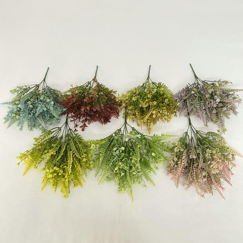 Flower Toona Artificial Home Decor Wedding Props Photography Plastic Plant Green