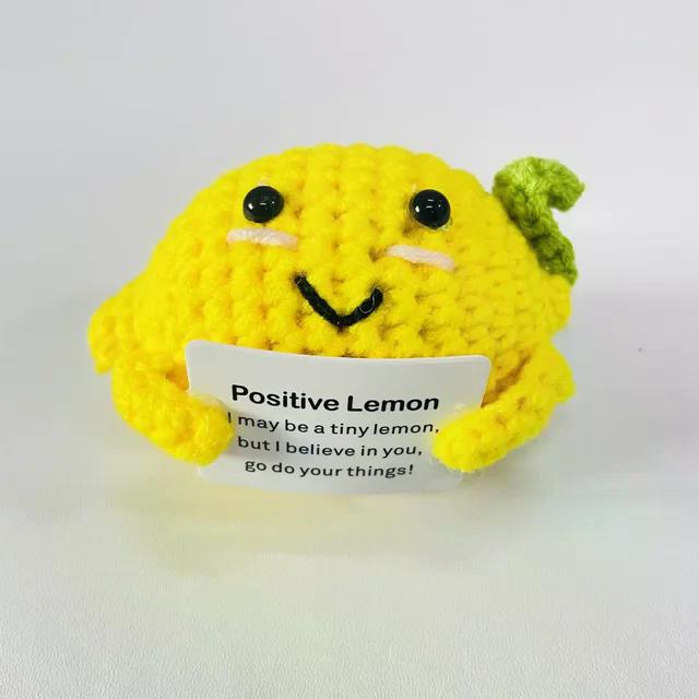 Positive Energy Potato Hug Pocket Mini Handmade Plush Wool Knitting Doll With Card Funny Birthday Gift Home Room Decoration