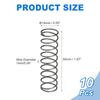 uxcell Compression Springs, 1mm Wire Diameter, 14mm Outer Diameter, 50mm Free Length, Small Compression Springs, Coil Springs, Carbon Steel, DIY Model