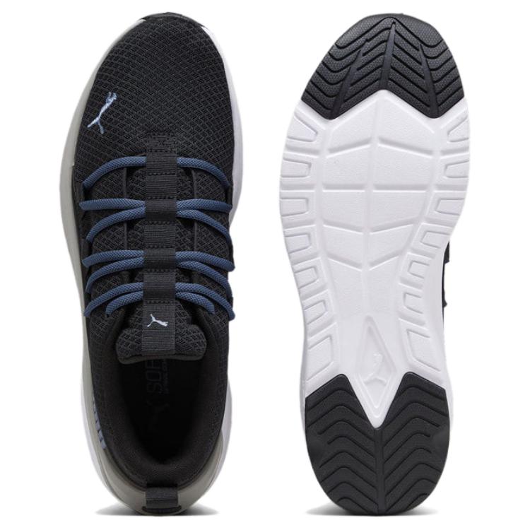 Puma Softride One4All Comfortable Lightweight Shock Absorbing Slip Resistant Durable Low Top Casual Running Shoes Men Sneaker Black Blue 377671-09