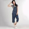 Women's Denim Overalls Large Size Straight Pants Blue Jeans Women's Denim Shorts More Sizes 48 50