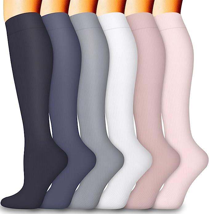 Unisex Cross-Border Compression Socks - Perfect for Sports, Running, Yoga; Knee-High, Calf-Length; Leg Slimming.