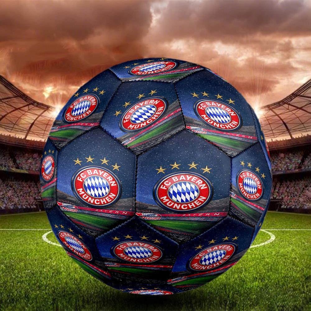 1pc Bayern Munich Emblem Size 5 Soccer Ball PVC Football Sports Matches Training Outdoor Games Beach Elastic Balls 07c112