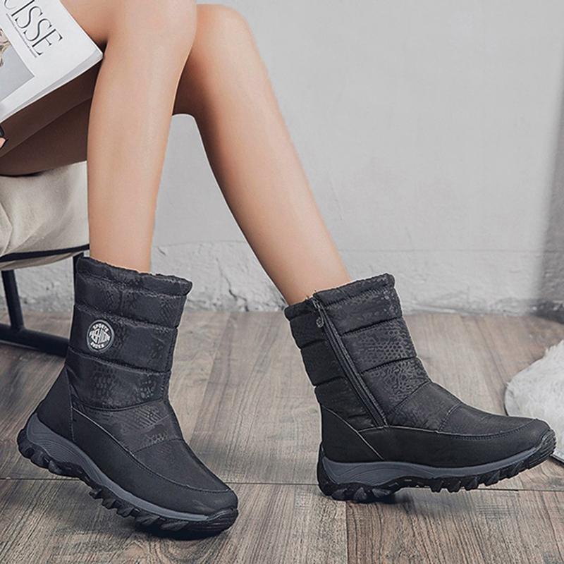 fashion Snow Women Boots New Shoes For Women Platform Shoes Woman Fur Keep Warm Boots Ladies Soft Plush Winter Shoes Women Botas Mujer