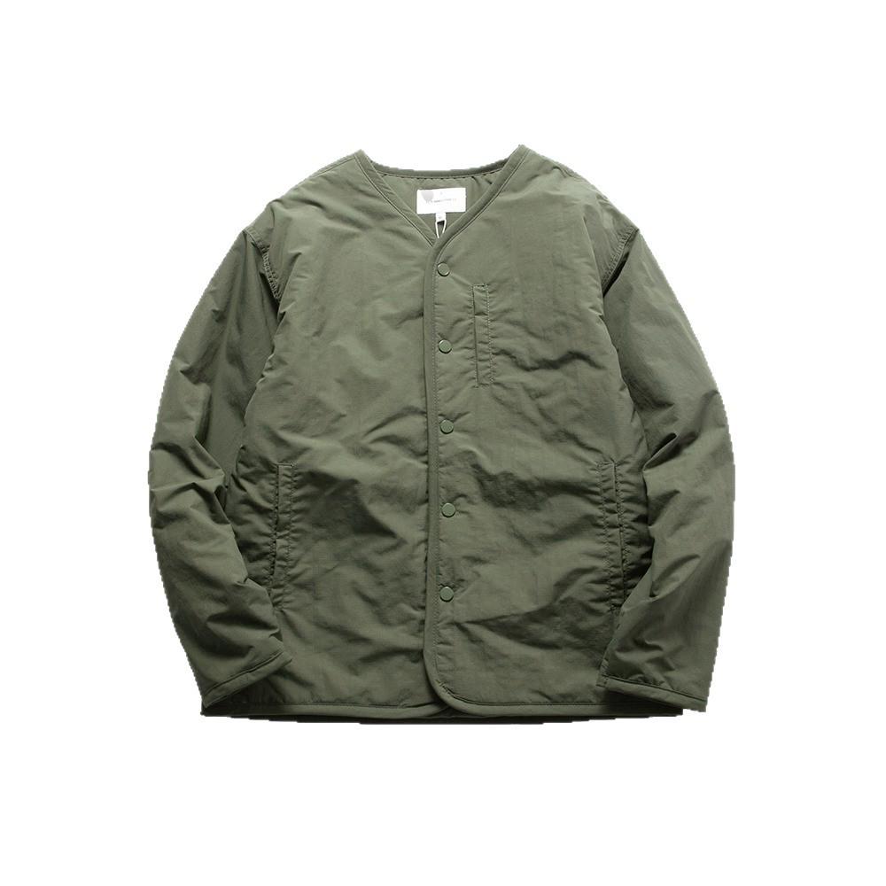 Men's Retro Quilted V-Neck Cotton Jacket