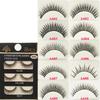3Pairs Fashion False Eyelashes Long Lashes Extension Natural Looking Fake Eyelashes for Women Girls Party Daily Makeup