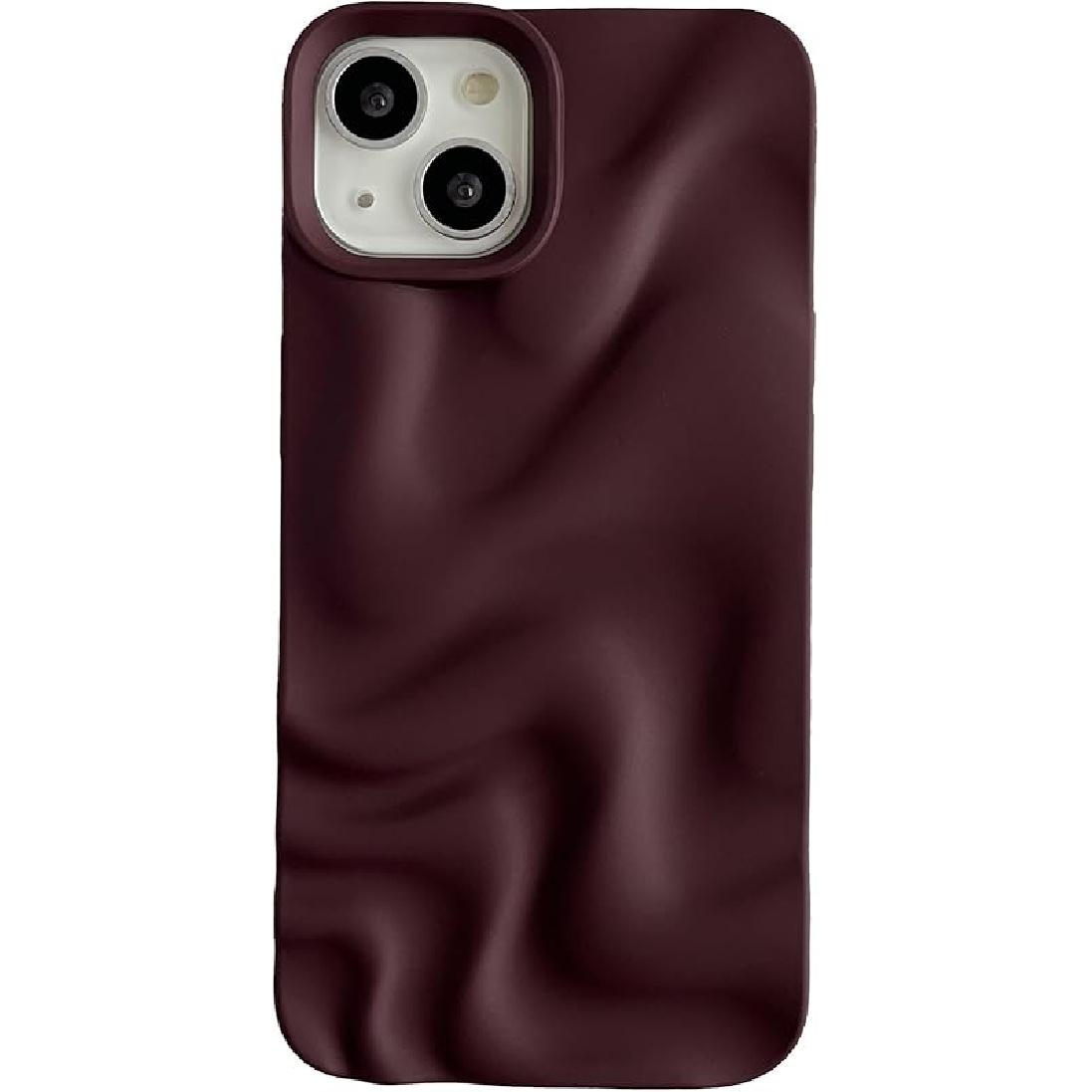 Caseative for iPhone 13 Case,Water Ripple Pattern Wave Phone Case (White) вино красного