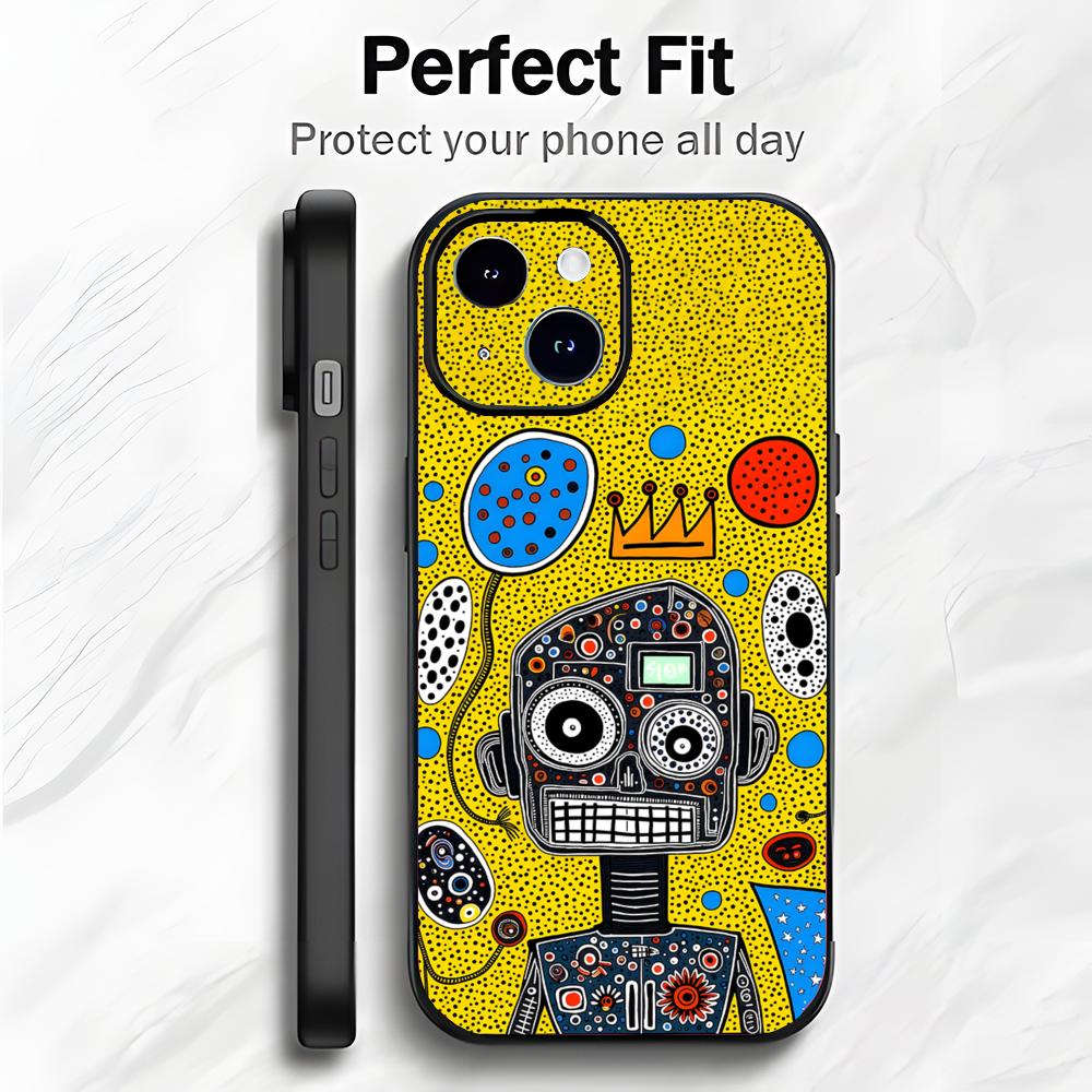 Creative Colorful Abstract Art M-Mr Doodle Phone Case Phone Case Soft Packaging Lightweight For iPhone17 16 15 14 13ProMax