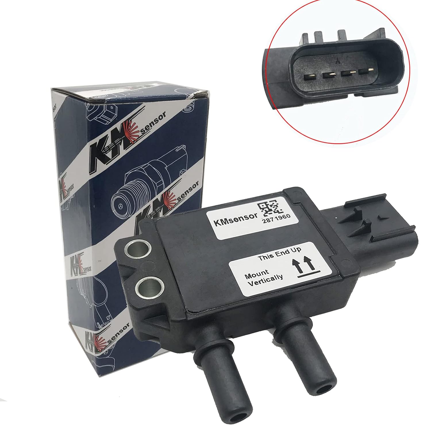 2871960 Diesel Exhaust Gas Differential Pressure Sensor Diesel Particulate Filter (DPF) Pressure Sensors 904-7127 37DPS035-01 37DPS03501 fit for