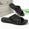 Fashion Mens Casual Flip-flops Summer Slippers Men Outdoor Shoes Ultra-fine Plywood Sandals Breathable Half Drag Man Shoes Beach Flats