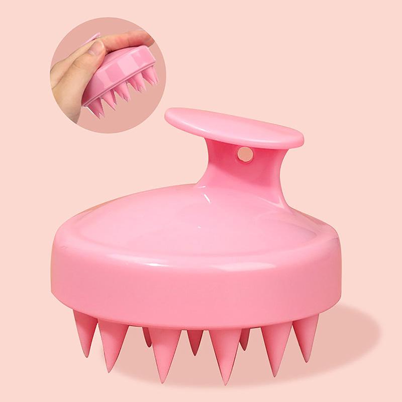 Plastic Silicone Massage Comb Clean The Scalp Thoroughly Scalp Massage Easy Foaming Head Massage Brush Shampoo Brush Bath Comb