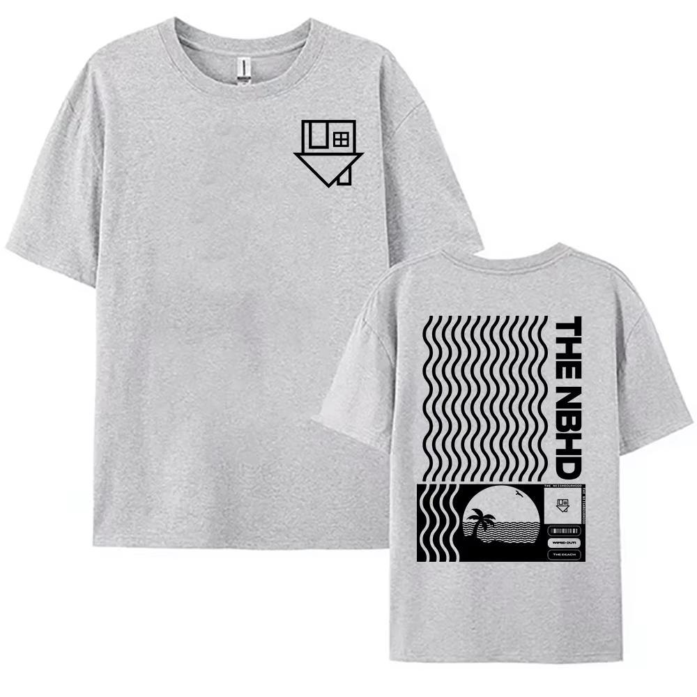 

Wiped Out Album Printing Tshirts The Neighbourhood NBHD Band Tshirt Cotton High Quality Summer Teeshirt Women Unisex Clothes Tee L