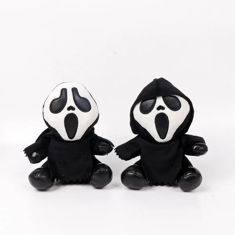New 18Cm Ghostface Plush Toy Death Figure Horror Doll Soft Stuffed Grimace Halloween Toy Doll Halloween Decoration Doll Gifts