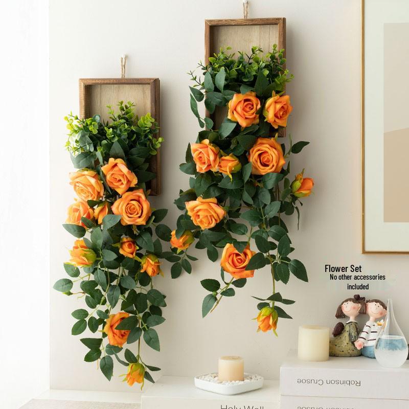 Stylish Daisy Pendant Faux Flower Vine for Indoor Wall Decoration and TV Background