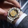 BINBOND Luminous Waterproof Automatic Tourbillon Men's Watch Reloj Skeleton Authentic Mechanical Wristwatches For Men Luxury
