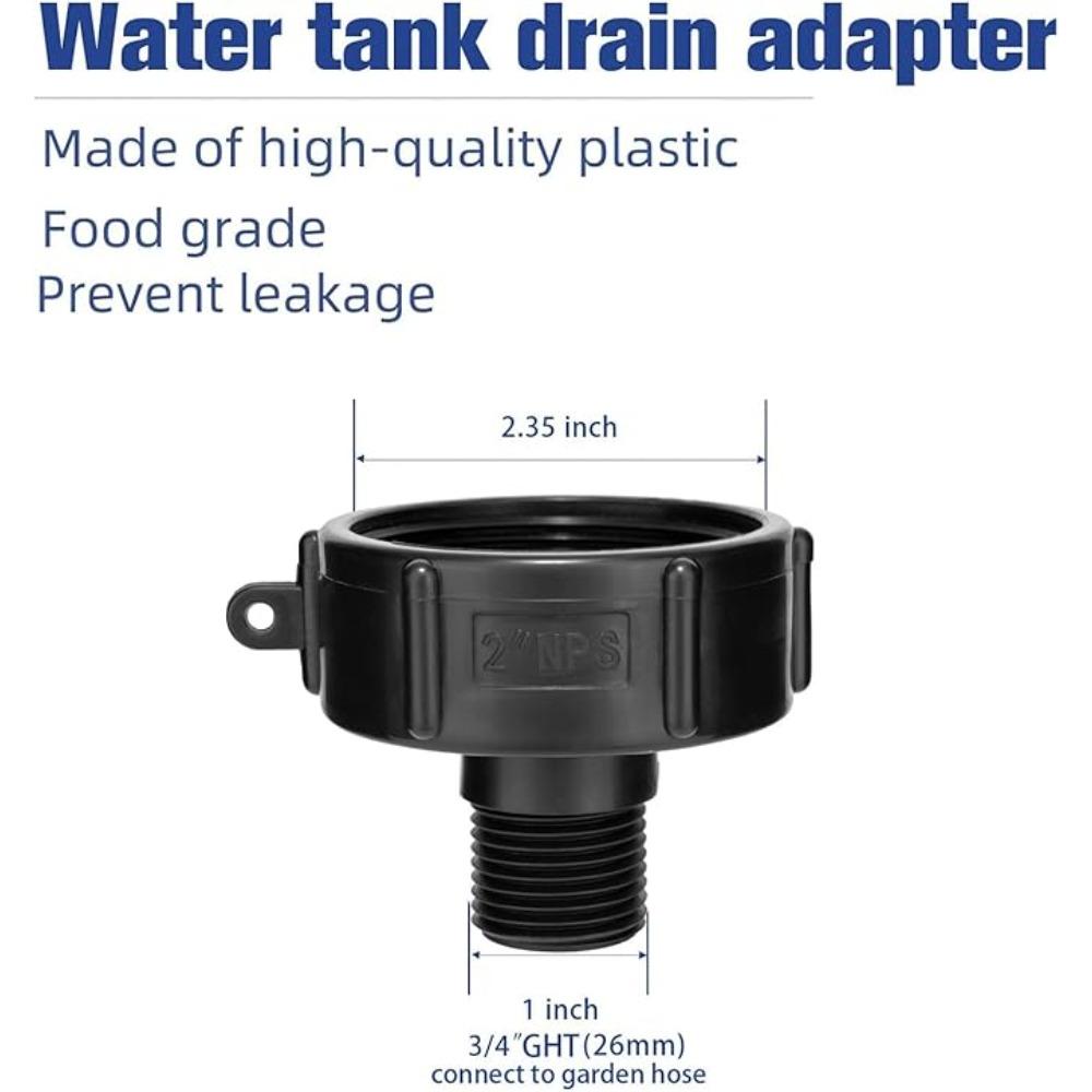 IBC Tank Adapter S60 X 1/2" 3/4' 1" 1.5 2" 63/75/80/100mm Thread Connector Ton Barrel Connect 1000 Liter IBC Tank Fitting