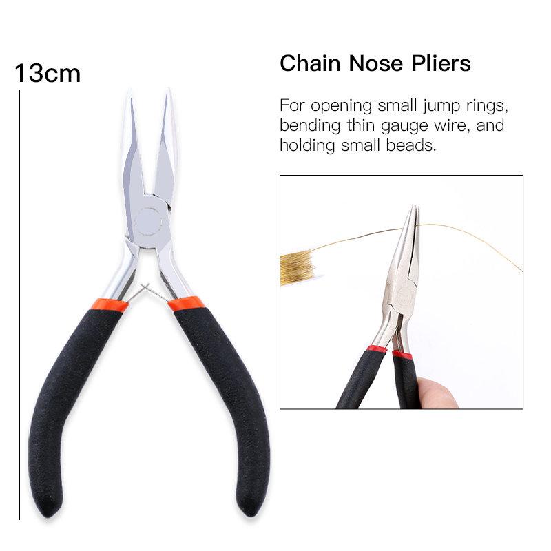 1Piece Jewelry Pliers Tools & Equipment Jewelry Making Handmade Tool Craft DIY Accessories Carbon Steel Nose Pliers Fixing