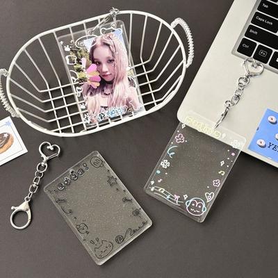 Schutzhülle Foto-Kartenetui 2,7x4,1 Zoll Fotoalbum Idol-Karten-Display Bankkarte