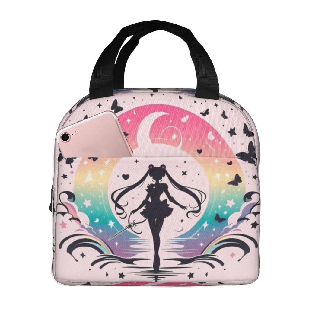 Custom Sailors Anime Moons Insulated Lunch Tote Bag for Women Men Bishoujo Resuable Thermal Cooler Bento Box School