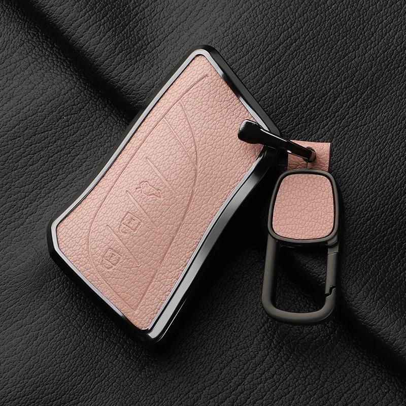 Aluminum Alloy Goatskin Car Key Case Cover For Lexus Nx Es Ux Us Rc Lx Gx Is Ct Rx 200 250H 350H 400H Ls 450H 260H 300H Ux 200