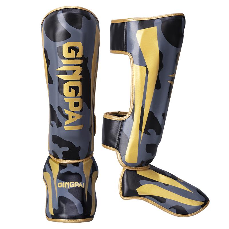 

Kickboxing Boxing Shin Guard Pads Muay Thai Martial Arts Sanda Wushu Leg Protector Taekwondo Ankle Guards Muay Thai Leggings S 110-130CM