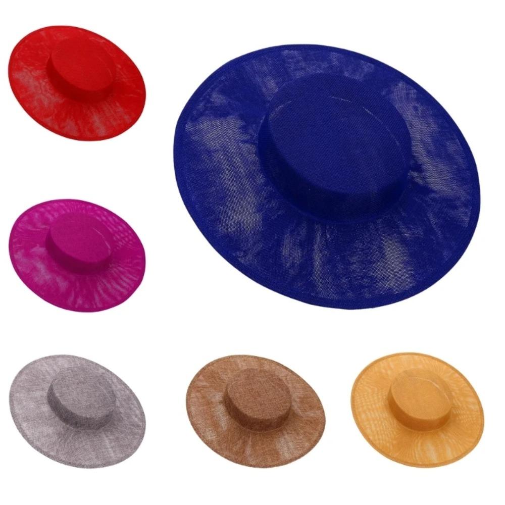 Hår Accessories DIY Hat Fascinator Base Ensfarvet Flere Farver Banket Hatte Hovedbeklædning Hat Base Bryllup