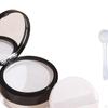 Leeres tragbares DIY-Make-up-Puderetui mit Puff, Spiegel, Netz, Löffel für die Freundin