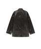 MATIN KIM Faux Leather Safari Jacket In Brown