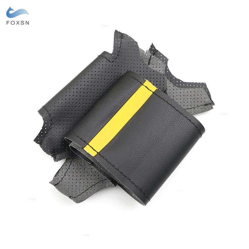 Car Accessories Steering Wheel Cover Leather Trim For Mini R56 R57 Hatchback Clubman Clubvan Convertible Coupe Roadster 3-Spoke