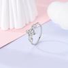 CopperCeltic Knot Ring Simple Generous Heart Eternity Luxury For Women Rings Wedding Party Fine Jewelry Gift