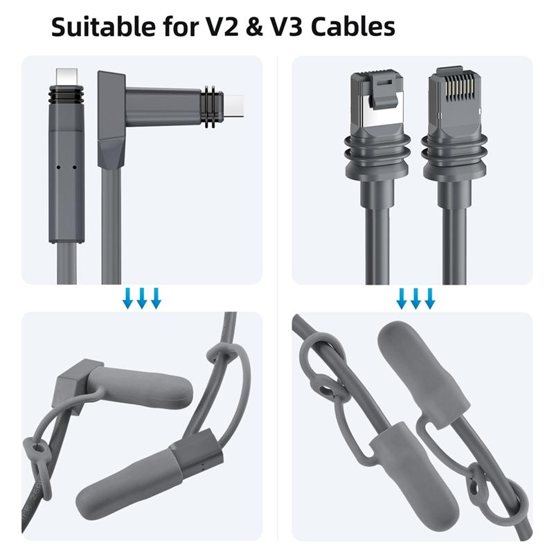CYCLI-2KS Pro Starlink Krytky na konce kabelů Ethernetový kabel Vodotěsný Silikonový Ochranný Kryt Pro Kryt na uložení Starlink kabelu