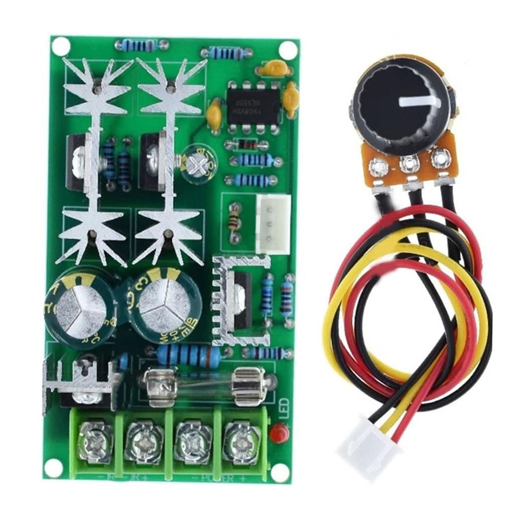 Regulátor spínač pro DC motor Potenciometr spínač Regulátor napětí 1200W Svorkovnice s přepážkami Kartáčované DC motory.