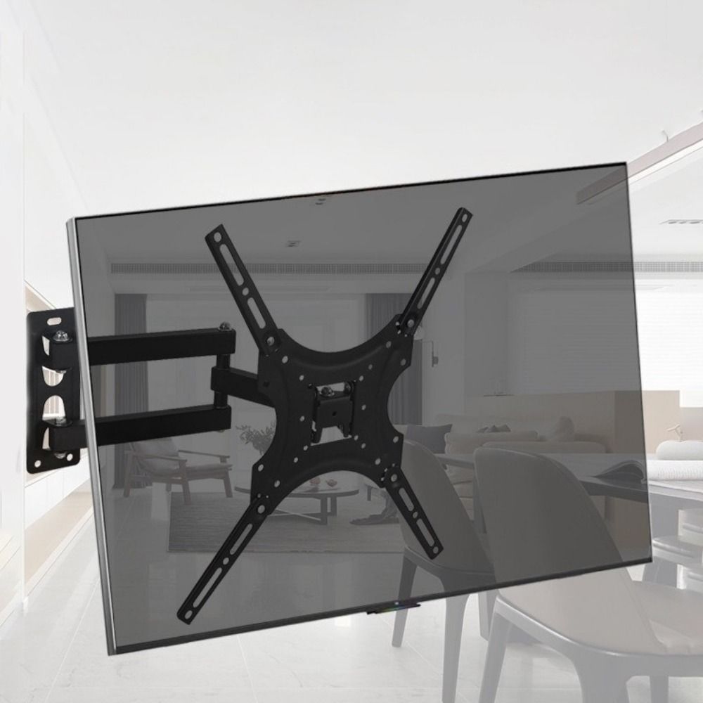 Swivel Tilt Rotation TV Monitor Bracket Extendable Arm TV Frame Support  Office Use