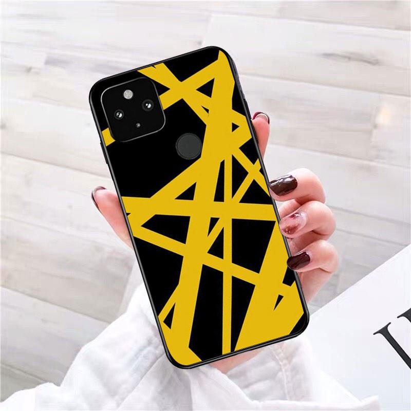 Eddie Van Halen Graphic Guitar Phone Case for Google Pixel 10 9 Pro XL 9A 8 7 6 Pro Pixel 8A 7A 6A Pixel 8 7 6 5