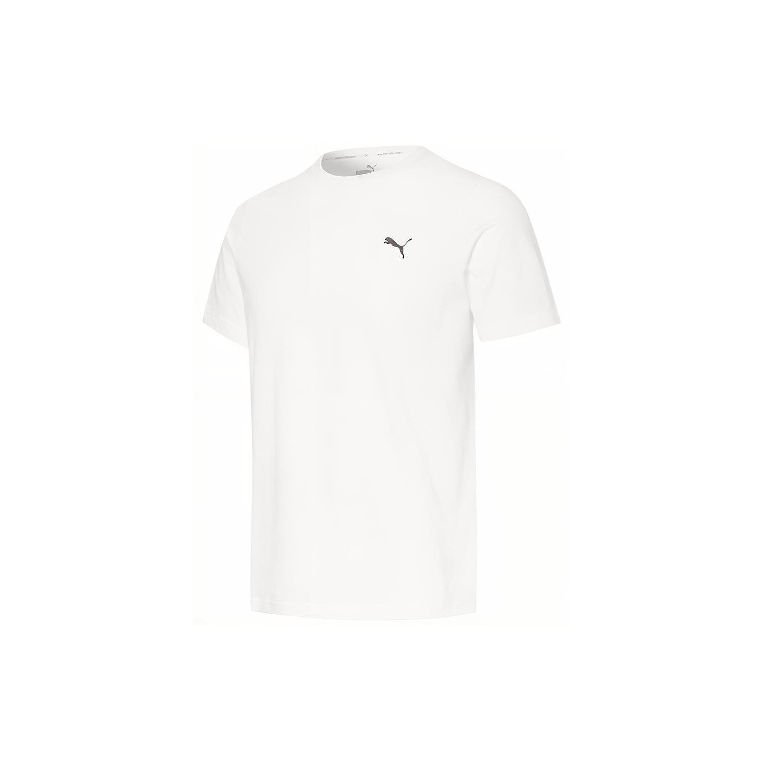 PUMA Logo Round Neck Sports Short Sleeve White Men s 848723-02 XXL