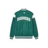 MLB SS24 Los Angeles Dodgers Logo Color Block Button-Up Cardigan Baseball Jacket Unisex jackets Green 3AJPV0641-07GND