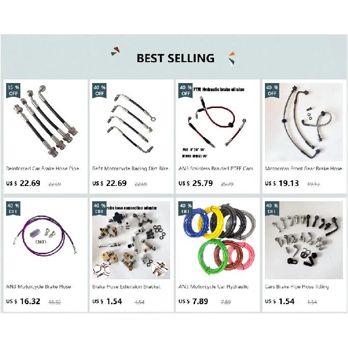 AN3 Steel Wire Weaving Motorcycle Brake Hose Explosion-proof High Temperature Resistant Reinforced Clutch Oil Pipe Universal 3.2