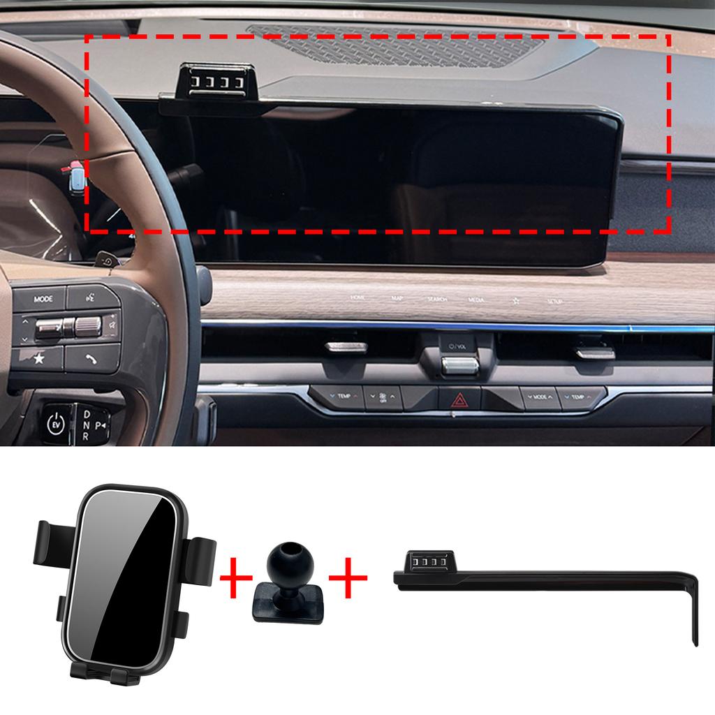 fit for KIA EV9 2024 2025 2026 GPS Navigation Integrated Screen Mount Phone Holder Mount Car accessoires
