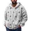 Men'S  Winter Zipper Hooded Fleece Sweatshirt With Patch Pocket Casual Jacket