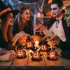 Glow Effect Scary Tree Stump Lamp Mini Tree Stump LED Ghost Decor Lights  Window Holiday