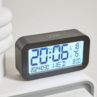 Digital Alarm Clock with Accurate Time Display Bedside Clock with LED Backlights D57B