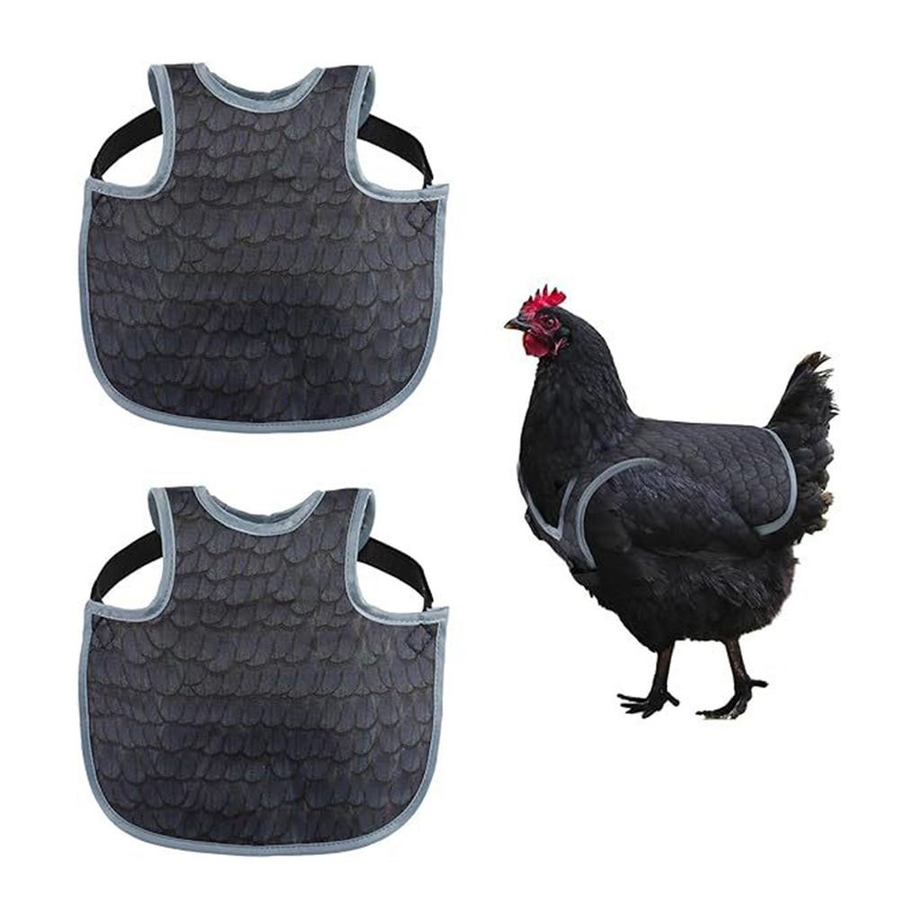 Pack of 2 Waterproof Poultry Garments Durable Cloth for Hens External Defense and Convenience