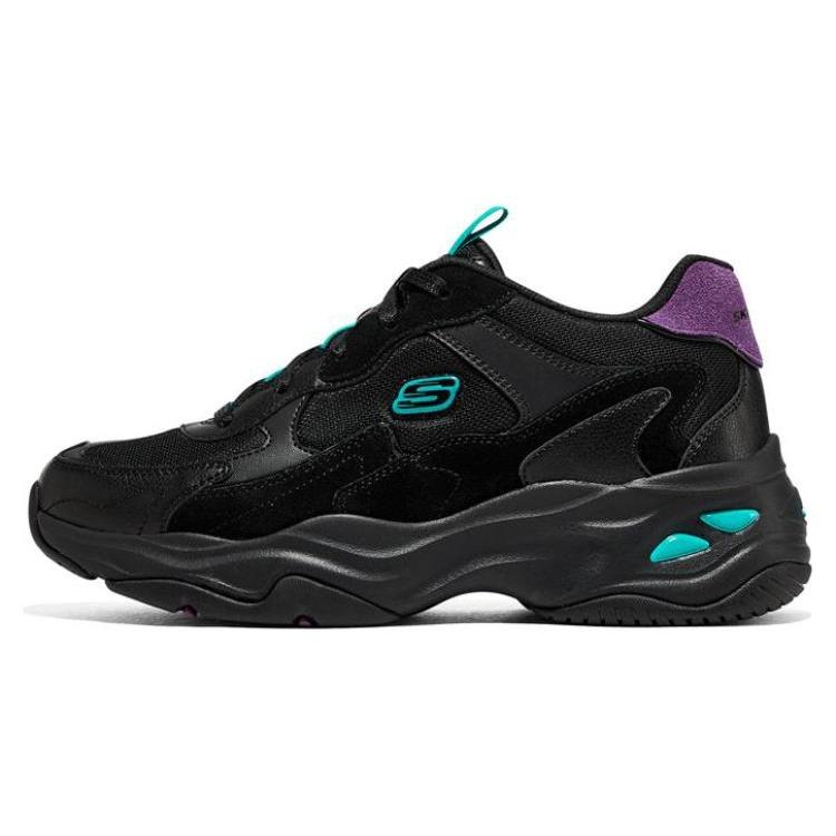(WMNS) Skechers DLITES 4.0 Black Purple Green Women s 896158-BKMT EU 35