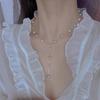 Gypsy Star Natural Freshwater Pearl Necklace Fashion Design Sweater Chain Long Light Luxury