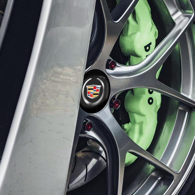 4 ks 56mm Hliníková emblémová krytka středu kola auta Samolepka pro logo Cadillac Escalade CTS ATS SRX XTS XT5 STS CT5 CT6 BLS XLR