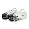 Crocs Classic Platform Clog 811 Manufacturing Undercurrent Scene Special Shoe Box Fluid Splash Aged Clogs Women's White Black